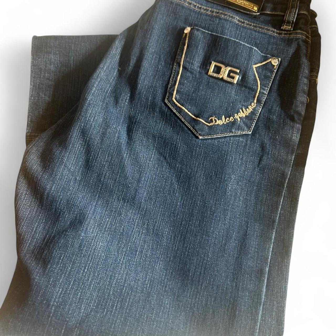 Dolce & Gabbana Women's Bootcut Jeans Navy - Image 7