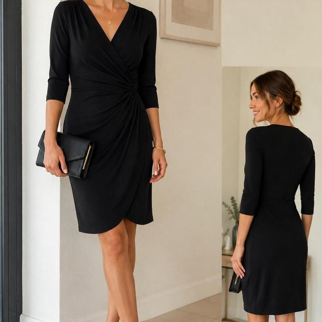 Lauren Ralph Lauren Black Wrap Dress - Image 1