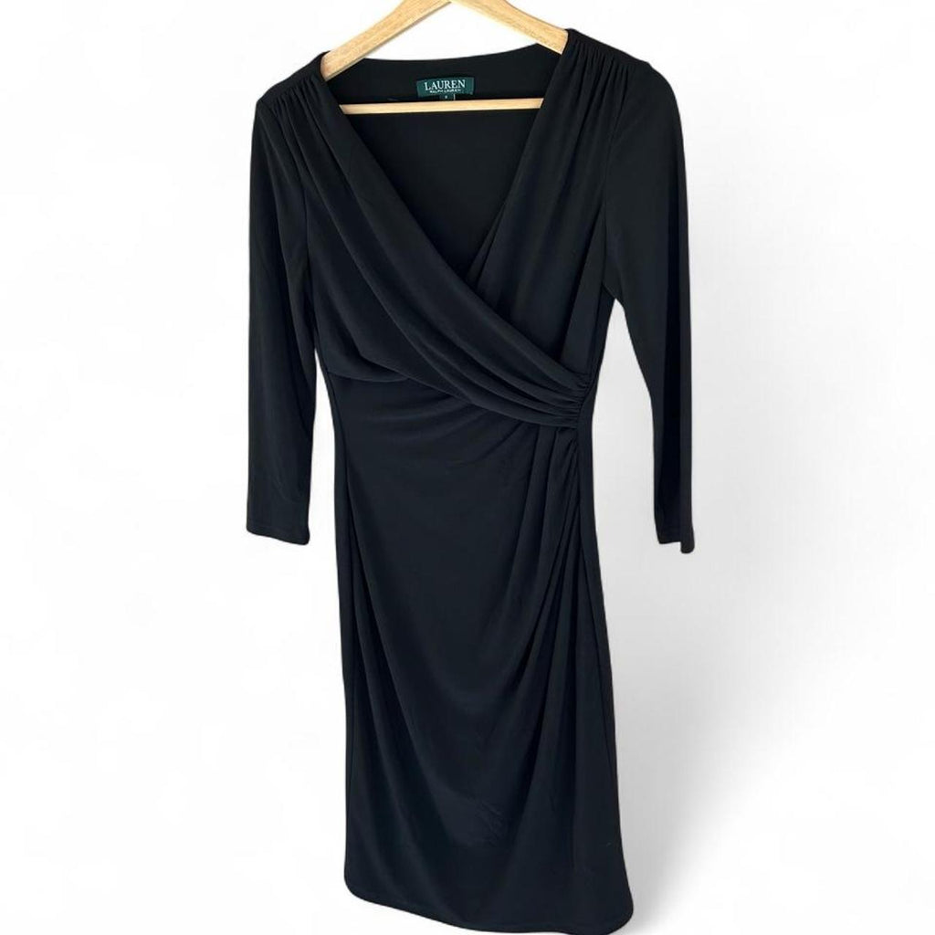 Lauren Ralph Lauren Black Wrap Dress - Image 2