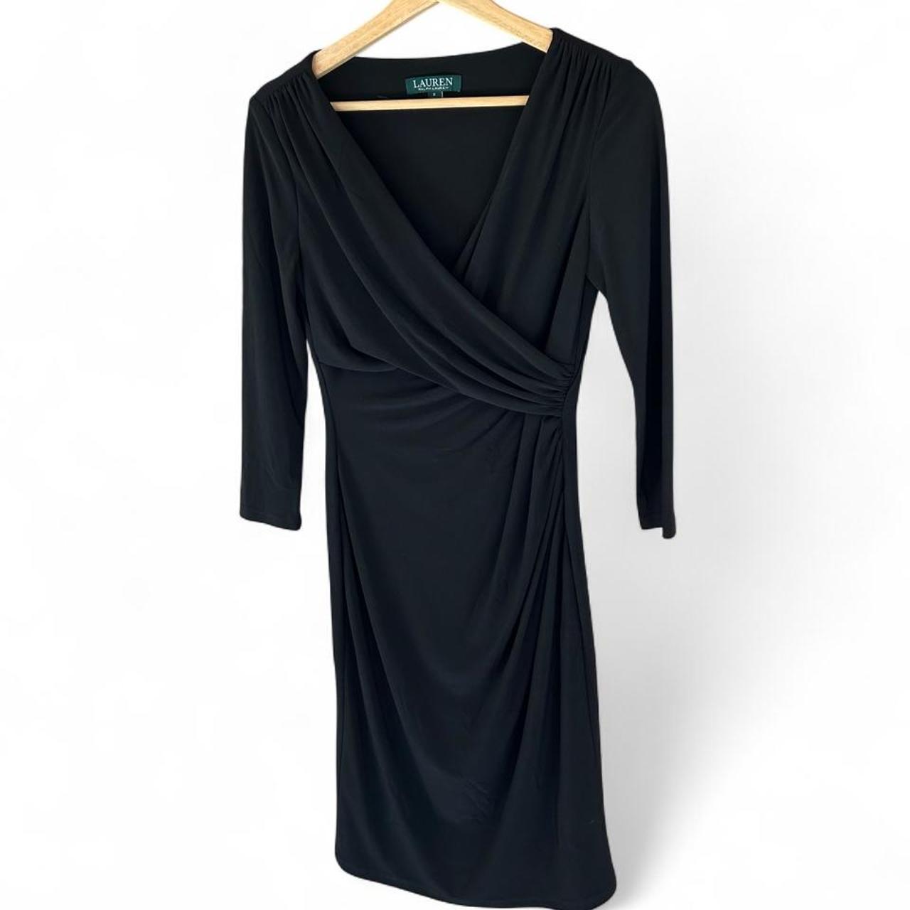 Lauren Ralph Lauren Black Wrap Dress - Image 2