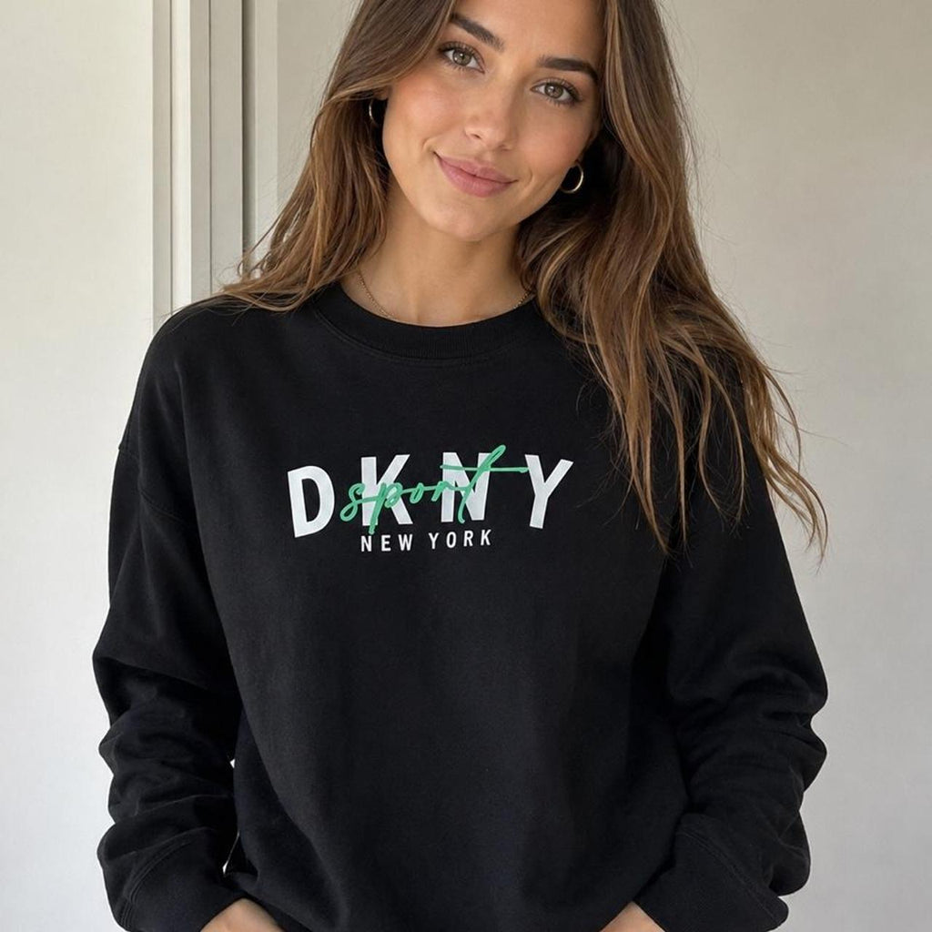 DKNY Sport Women's Black Sweatshirt - Image 1