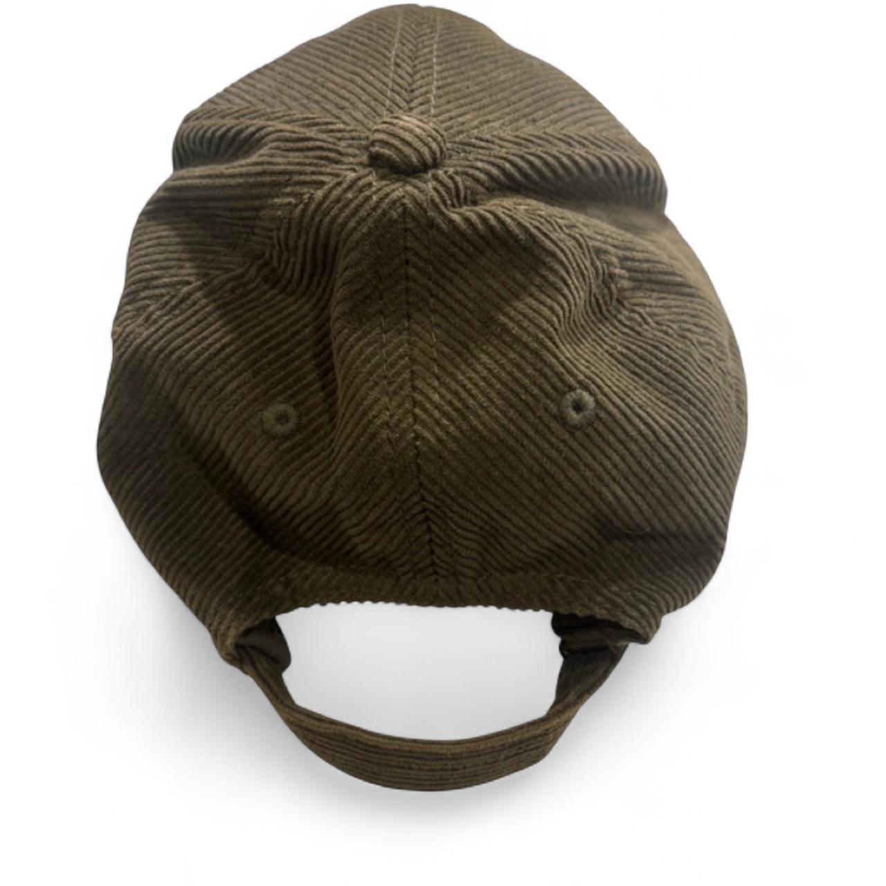 Timberland Olive Green Corduroy Baseball Cap - Image 2