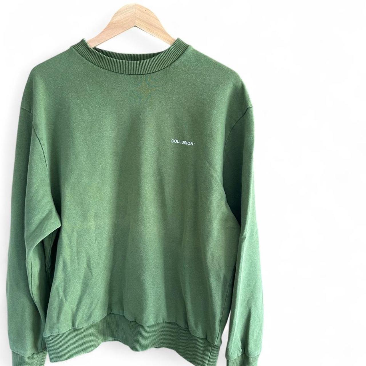Collusion Crewneck Sweatshirt Forest Green - Image 2