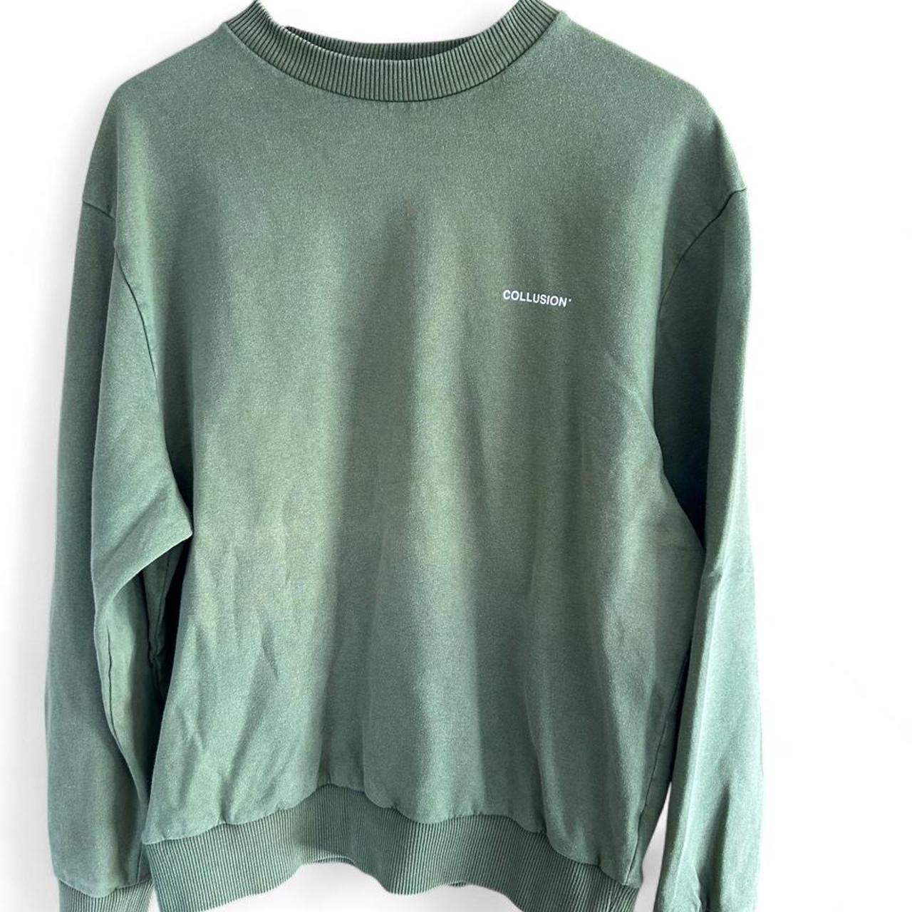 Collusion Crewneck Sweatshirt Forest Green - Image 3